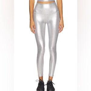 Beyond Yoga Liquid Silver leggings